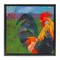 Stupell Industries Expressive Farm Rooster Framed Floater Canvas Wall Art Design by VioletDavenport